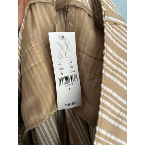 New York & Company Signature Fit Straight Leg Crop Pants Size 8 - Picture 6 of 7